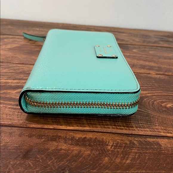 Kate Spade Aqua Leather Wallet - Picture 7 of 16